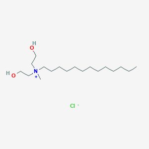 molecular formula C18H40ClNO2 B009164 Di(2-hydroxyethyl)methyltridecyl ammonium chloride CAS No. 102583-74-4