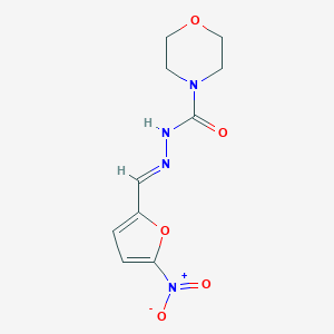 molecular formula C10H12N4O5 B091648 N-[(E)-(5-nitrofuran-2-yl)methylideneamino]morpholine-4-carboxamide CAS No. 15970-86-2