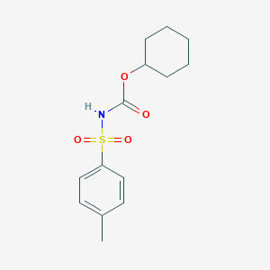 molecular formula C14H19NO4S B091654 Cyclohexyl N-(p-tosyl)carbamate CAS No. 18303-08-7