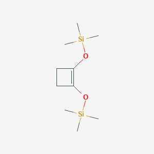 molecular formula C10H22O2Si2 B091658 1,2-Bis(trimethylsilyloxy)cyclobutene CAS No. 17082-61-0