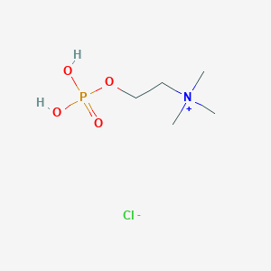 molecular formula C5H15ClNO4P B091661 Phosphorylcholine Chloride CAS No. 107-73-3