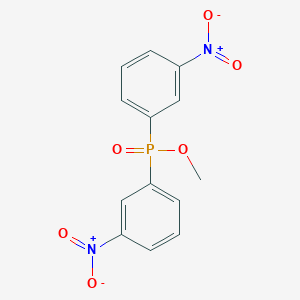 molecular formula C13H11N2O6P B091664 Methyl bis(3-nitrophenyl)phosphinate CAS No. 18621-10-8