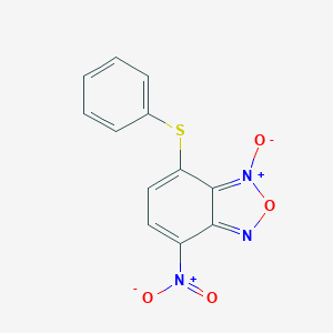 molecular formula C12H7N3O4S B091665 Benzofurazan, 4-nitro-7-phenylthio-, 1-oxide CAS No. 18378-06-8