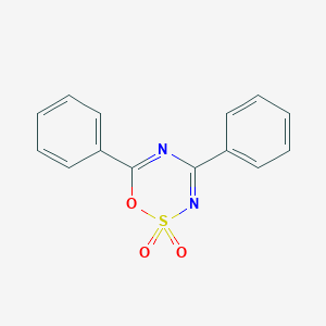 molecular formula C14H10N2O3S B091683 4,6-Diphenyl-1,2,3,5-oxathiadiazine 2,2-dioxide CAS No. 15295-13-3