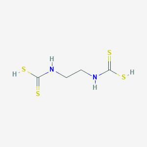 molecular formula C4H6N2S4.Mn<br>C4H6N2S4Mn . C4H6N2S4Zn<br>C4H8N2S4 B091688 Ethylenebisdithiocarbamic acid CAS No. 111-54-6