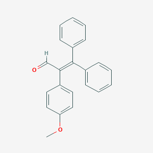 molecular formula C22H18O2 B091695 2-(4-Methoxyphenyl)-3,3-diphenylprop-2-enal CAS No. 16384-67-1