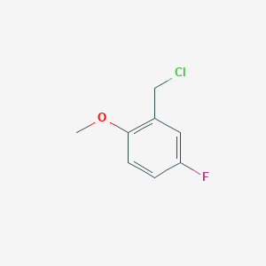 molecular formula C8H8ClFO B091714 2-(Chloromethyl)-4-fluoro-1-methoxybenzene CAS No. 19415-40-8
