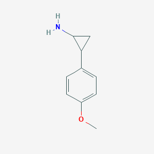 molecular formula C10H13NO B091716 2-(4-Methoxyphenyl)cyclopropan-1-amine CAS No. 19009-68-8