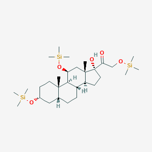 molecular formula C30H58O5Si3 B091724 Tetrahydrocortisol, 3TMS derivative CAS No. 17563-00-7