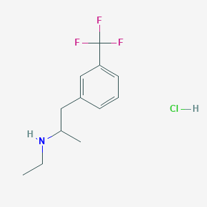 molecular formula C12H17ClF3N B091727 Fenfluramine hydrochloride CAS No. 16105-77-4