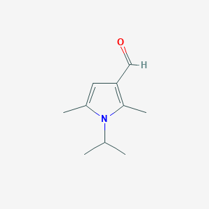 molecular formula C10H15NO B091729 1-Isopropyl-2,5-dimethyl-1H-pyrrole-3-carbaldehyde CAS No. 18870-77-4