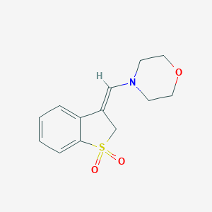 molecular formula C13H15NO3S B091736 (3Z)-3-(morpholin-4-ylmethylidene)-1-benzothiophene 1,1-dioxide CAS No. 16958-11-5