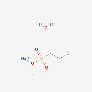 molecular formula C2H6ClNaO4S B091738 Sodium 2-chloroethanesulfonate monohydrate CAS No. 15484-44-3