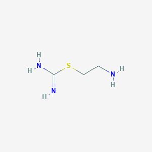 molecular formula C3H9N3S B091739 2-Aminoethyl carbamimidothioate CAS No. 151-16-6