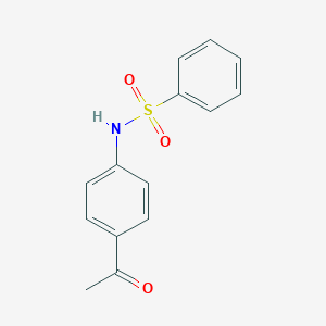 molecular formula C14H13NO3S B091741 N-(4-acetylphenyl)benzenesulfonamide CAS No. 76883-69-7
