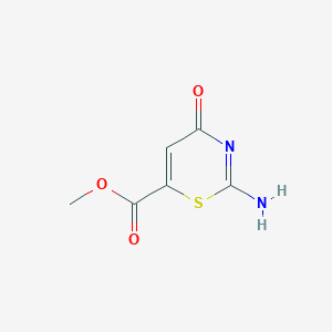 molecular formula C6H6N2O3S B091747 methyl 2-amino-4-oxo-1,3-thiazine-6-carboxylate CAS No. 16238-33-8