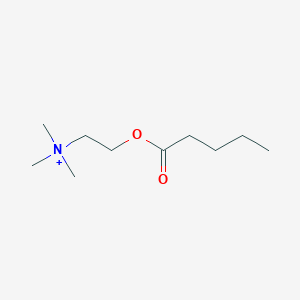 molecular formula C10H22NO2+ B091757 Pentanoylcholine CAS No. 16597-24-3