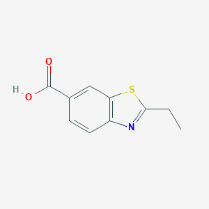 molecular formula C10H9NO2S B091787 2-Ethyl-1,3-benzothiazole-6-carboxylic acid CAS No. 17142-85-7