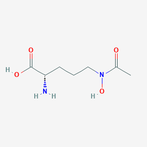 molecular formula C7H14N2O4 B091788 n-Acetyl-n-hydroxy-l-ornithine CAS No. 18928-01-3