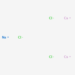 molecular formula Cl3Cs2Na B091801 Cesium chloride/sodium chloride (2:1) eutectic CAS No. 15844-58-3