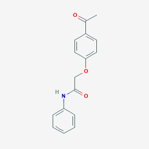 molecular formula C16H15NO3 B091803 2-(4-乙酰基苯氧基)-N-苯乙酰胺 CAS No. 17172-76-8