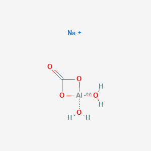 molecular formula CH4AlNaO5 B091821 DIHYDROXYALUMINUM SODIUM CARBONATE CAS No. 16482-55-6