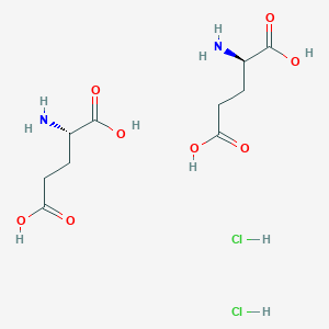 molecular formula C10H20Cl2N2O8 B091822 2-Aminopentanedioic acid hydrochloride CAS No. 15767-75-6