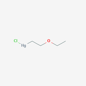 molecular formula C4H9ClHgO B091825 2-Ethoxyethylmercury chloride CAS No. 124-01-6