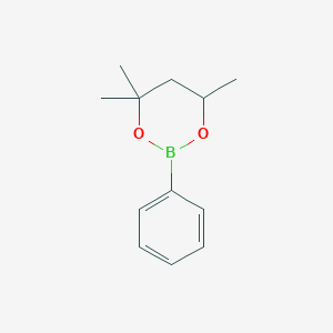 molecular formula C12H17BO2 B091828 4,4,6-三甲基-2-苯基-1,3,2-二氧杂硼烷 CAS No. 15961-35-0
