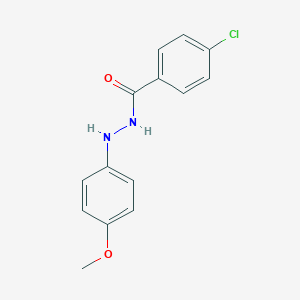 molecular formula C14H13ClN2O2 B091829 4-氯-N-(4-甲氧基苯基)苯甲酰肼 CAS No. 16390-07-1