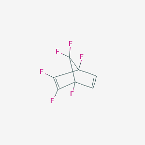 molecular formula C7H2F6 B091834 1,2,3,4,7,7-Hexafluorobicyclo[2.2.1]hepta-2,5-diene CAS No. 17065-31-5