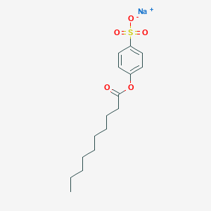 molecular formula C16H23NaO5S B091854 4-(Decanoyloxy)benzenesulfonic acid sodium salt CAS No. 18618-43-4