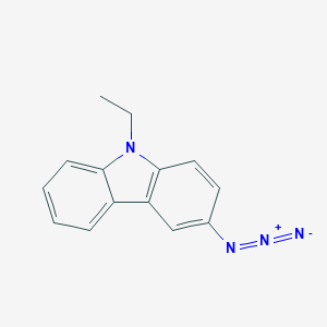 molecular formula C14H12N4 B009186 3-Azido-N-ethylcarbazole CAS No. 106332-52-9