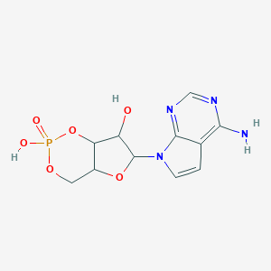 molecular formula C11H13N4O6P B091865 Tubercidin 3', 5'-cyclic phosphate sesquihydrate CAS No. 16719-36-1