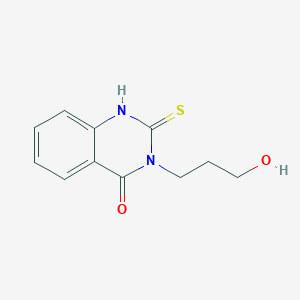 3-(3-hydroxypropyl)-2-thioxo-2,3-dihydroquinazolin-4(1H)-one