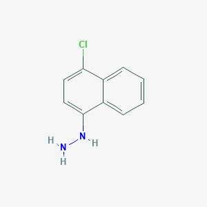 molecular formula C10H9ClN2 B009187 (4-Chloronaphthalen-1-yl)hydrazine CAS No. 101851-40-5