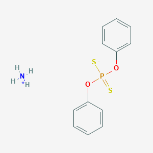 molecular formula C12H14NO2PS2 B091876 Ammonium O,O-diphenyl dithiophosphate CAS No. 1085-35-4