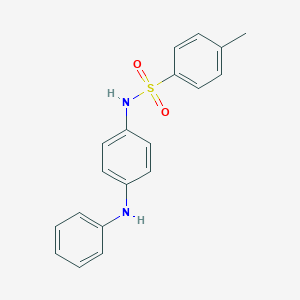 molecular formula C19H18N2O2S B091898 Benzenesulfonamide, 4-methyl-N-[4-(phenylamino)phenyl]- CAS No. 100-93-6