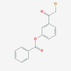 molecular formula C15H11BrO3 B091905 3'-(苯甲酰氧基)-2-溴代苯乙酮 CAS No. 139-27-5