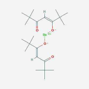 molecular formula C22H38BaO4 B091907 Barium bis(2,2,6,6-tetramethyl-3,5-heptanedionate) CAS No. 17594-47-7