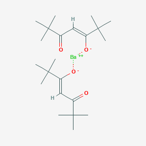 molecular formula C22H38BaO4 B091907 Barium bis(2,2,6,6-tetramethyl-3,5-heptanedionate) hydrate CAS No. 17594-47-7