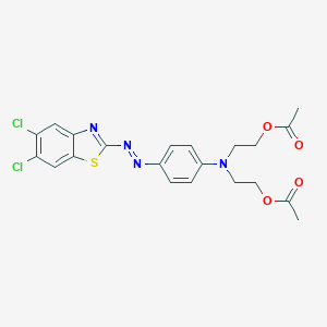 2-[4-[Bis(2-acetoxyethyl)amino]phenylazo]-5,6-dichlorobenzothiazole