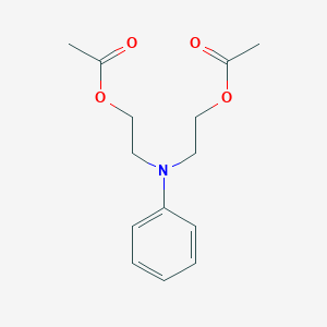 molecular formula C14H19NO4 B091918 ETHANOL, 2,2'-(PHENYLIMINO)BIS-, DIACETATE (ester) CAS No. 19249-34-4
