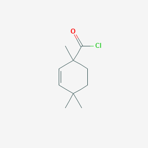 1,4,4-Trimethylcyclohex-2-ene-1-carbonyl chloride