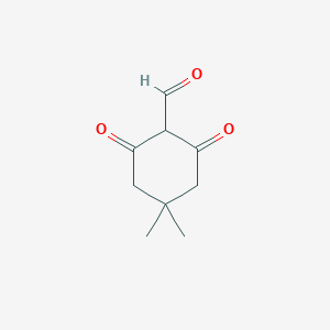 molecular formula C9H12O3 B091938 4,4-Dimethyl-2,6-dioxocyclohexanecarbaldehyde CAS No. 16690-03-2