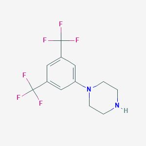 molecular formula C12H12F6N2 B091941 1-[3,5-双(三氟甲基)苯基]哌嗪 CAS No. 16172-96-6