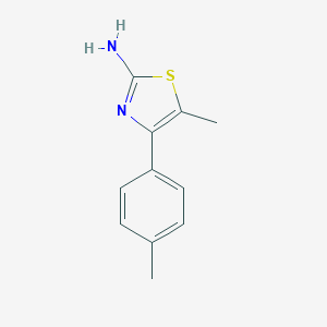 molecular formula C11H12N2S B091946 5-Methyl-4-(4-methylphenyl)-1,3-thiazol-2-amine CAS No. 16942-66-8