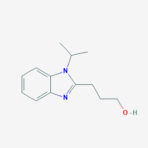 molecular formula C13H18N2O B091950 3-(1-Propan-2-ylbenzimidazol-2-yl)propan-1-ol CAS No. 305347-71-1