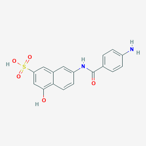 2-Naphthalenesulfonic acid, 7-[(4-aminobenzoyl)amino]-4-hydroxy-