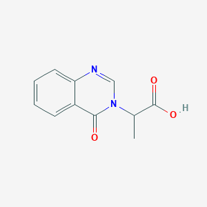 molecular formula C11H10N2O3 B091980 2-(4-oxoquinazolin-3(4H)-yl)propanoic acid CAS No. 435345-19-0